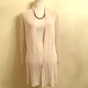 Eileen Fisher Bone Linen Cardigan CLASSIC